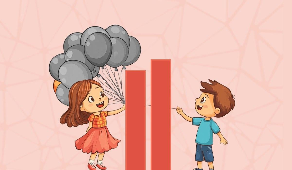 Berniukas laiko oranžinį balioną / koliažas su Moje nuotr.