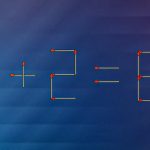 Kad lygtis 1+2=8 būtų teisinga, tereikia perkelti tik vieną degtuką: